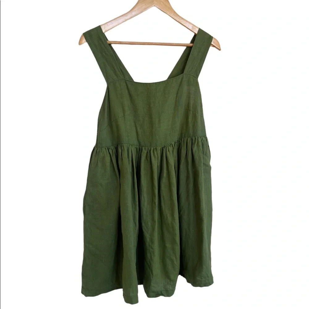 Yuki Buttons Handmade Linen Dress